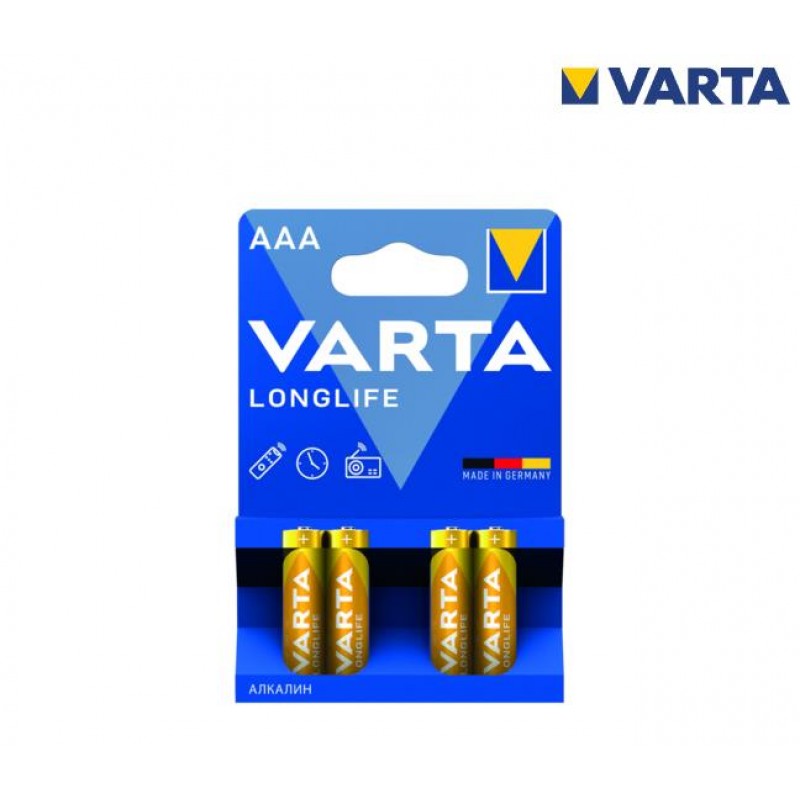 ΜΠΑΤΑΡΙΑ VARTA LONG LIFE ΑΑΑ (4τμχ)